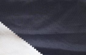 ткань курточная таффета 190t, wr/pu silver, 65гр/м2, 100пэ, 150см, синий темный 19-3933, (рул 100м) купить в Волгограде.